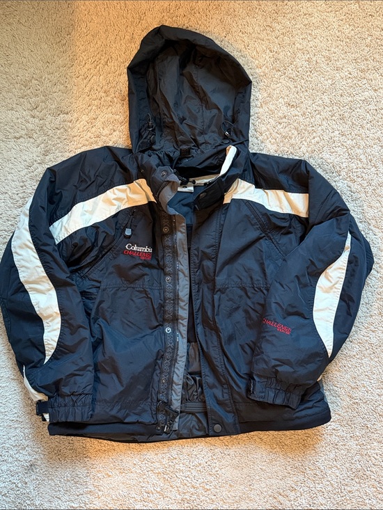 Columbia Other - Columbia Men’s Navy & Cream Hooded Ski Jacket